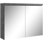 Badplaats - armoire de toilette paso 80 x 60 cm gris - miroir