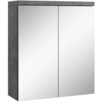 Badplaats - armoire de toilette toledo 60 x 60 cm gris - miroi