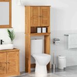 Armoire de toilette vigo marron miel 60 x 27 x 161 cm vidaxl