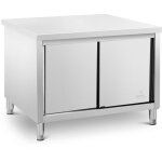 Meuble bas en inox eco 120 x 80 cm 500 kg - caisson de cuisine armoire en inox Meuble bas en inox eco 120 x 80 cm 500 kg - caisson de cuisine armoire en inox