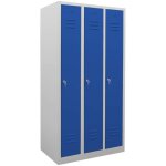 Armoire - vestiaire stier 3 compartiments, 1 800x870x500 mm, bleu gentiane Armoire - vestiaire stier 3 compartiments, 1 800x870x500 mm, bleu gentiane
