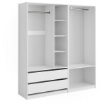 Vicco - armoire  vtements elmo, blanc, 100x200cm lot de 2