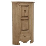 Armoirette d'angle en pica cir miel coeur