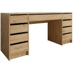 Arredamento1 - bureau comfivo 401, ch�ne artisan, avec tiroirs, le nombre de portes: 0, nombre de tiroirs: ...