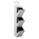 Ecoclas plus poubelle de recyclage en acier, poubelle de tri sélectif, avec plateau supérieur multifonction, ... Ecoclas plus poubelle de recyclage en acier, poubelle de tri sélectif, avec plateau supérieur multifonction, ...