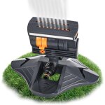 Arroseur de pelouse  16 buses pour arrosage du jardin, 4 modes, oscillation automatique, arroseur carr ...