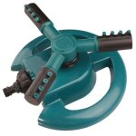 Arroseur rotatif à 360 ° pour tuyau d'arrosage, arroseur automatique de pelouse avec 3 bras, grande couverture ... Arroseur rotatif à 360 ° pour tuyau d'arrosage, arroseur automatique de pelouse avec 3 bras, grande couverture ...
