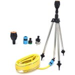 Arroseur rotatif automatique avec trépied, tuyau d'arrosage, outil d'irrigation, fournitures de jardin ... Arroseur rotatif automatique avec trépied, tuyau d'arrosage, outil d'irrigation, fournitures de jardin ...