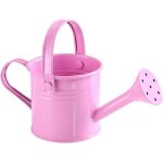 Arrosoir en m�tal - - seau d'arrosage de jardin pour enfants - rose - fer galvanis� - 7, 5 x 8 cm
