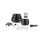 Batterie de cuisine - tous feux dont induction art&cuisine ac1824 - aluminium - 18 pieces - anti - adhérent ... Batterie de cuisine - tous feux dont induction art&cuisine ac1824 - aluminium - 18 pieces - anti - adhérent ...