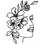 Art mural abstrait en mtal pour femme - silhouette minimaliste - peinture dcorative en fer forg - ...