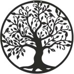 Art mural en m�tal art de l'arbre de vie signe de famille arbre en m�tal d�coration murale d�coration ...