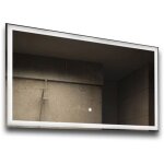 Artforma - moderne miroir avec led illumination salle de bain 120x70 cm sur mesure led lumineux miroir ...