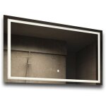 Artforma - moderne miroir avec led illumination salle de bain 120x70 cm sur mesure led lumineux miroir ...