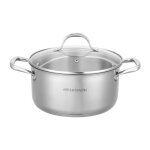 Arthur martin - am2513 marmite 28 cm avec couvercle ? acier inoxydable ? tous feux dont induction