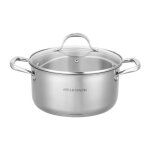 Arthur martin - am3549 marmite 24 cm avec couvercle ? acier inoxydable ? tous feux dont induction