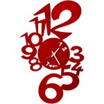Arti e mestieri - horloge murale lupin design moderne rouge fabriquée en italie, acier, d. 50 cm, style ... Arti e mestieri - horloge murale lupin design moderne rouge fabriquée en italie, acier, d. 50 cm, style ...