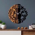 Asir group llc - horloge en bois et m�tal clock arbre