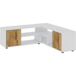 Asir group llc - meuble tv d'angle en agglom�r� rosa