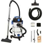 Aspirateur eau et poussi�re 1200w 30l argent - nettoyeur industriel 3 - en - 1 avec fonction soufflerie, ...