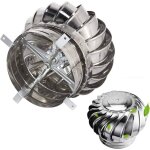 Aspirateur de fum�e rotatif pour �olienne robuste et durable, chapeau de chemin�e � vent, chapeau de ...