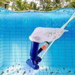 Aspirateur � jet pour piscines, spas et bassins avec perche, aspiration par tuyau d'arrosage, pression ...