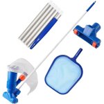 Aspirateur manuel pour piscine hors sol - aspirateur de nettoyage de piscine portable - poignée extensible ... Aspirateur manuel pour piscine hors sol - aspirateur de nettoyage de piscine portable - poignée extensible ...