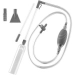 Aspirateur de piscine manuel avec 2 adaptateurs de buse - siphon transparent - valve rglable - amovible ...