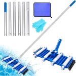 Aspirateur piscine manuel, balai aspirateur piscine, kit nettoyage piscine, 2. 1m manche telescopique ...
