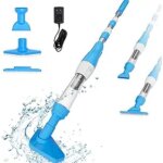 Aspirateur de piscine sans fil, 3 en 1 nettoyeur �lectrique � batterie rechargeable, 90 minutes d'autonomie, ...