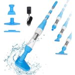 Aspirateur de piscine sans fil, nettoyeur de piscine  batterie rechargeable, aspirateur  main lectrique ...