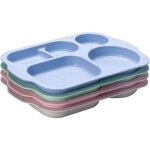4pcs assiettes 5 compartiments assiettes divisées assiette compartiment adulte assiettes menu plastique ... 4pcs assiettes 5 compartiments assiettes divisées assiette compartiment adulte assiettes menu plastique ...