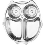Assiette en acier inoxydable � motifs d'animaux, antirouille, plateau compartiment� s�curitaire pour ...