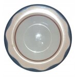 Assiette blanche 22cm avec motif arcopal demi - creuse