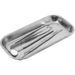Assiette carre en acier inoxydable 201, plateau dentaire, ustensiles spciaux dentaires, plateau mdical ...