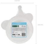 Assiettes en carton t�te d'ours en peluche, 21x23 cm. 6 pi�ces.