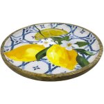 Assiette  citron dcorative en bois pour cuisine, idale pour servir et dcorer, design lgant et fonctionne ...