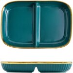 Assiette compartiment adulte ceramique, assiette nutrition, assiette divise en 2 regime, pour salade, ...