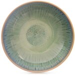 Assiette creuse en ceramique verte glaze 205 cm 900 ml