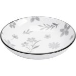 Assiette creuse � sendai � fleur blanche