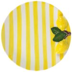Assiette d�corative en c�ramique jaune citron pour cuisine et salle � manger - design �l�gant et moderne ...