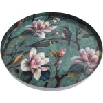 Assiette d�corative � fleurs pour table, plateau en m�tal contemporain, id�al pour la d�coration int�rieure ...