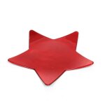 Assiette dcorative mila de house of seasons toile 25 cm rouge