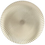 Assiette d�corative en polypropyl�ne champagne �33 x 1, 5 cm