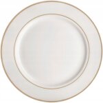 Assiette  dessert ambition, porcelaine, peu profonde, blanche, 19 cm