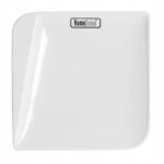 Assiette � dessert carr�e quatre homedelux 19 cm en porcelaine blanche