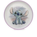 Assiette enfant disney baby lilo & stitch � 19, 7 cm - bord anti - d�rapant violet, compatible micro ...