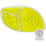 Trixie - assiette  lcher 28 x 21cm ovale jaune pour chien