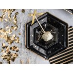 Assiettes let's celebrate, noires, 23 cm (1 paquet / 6 pi�ces)