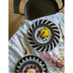 Assiette noire milano ii 32 cm